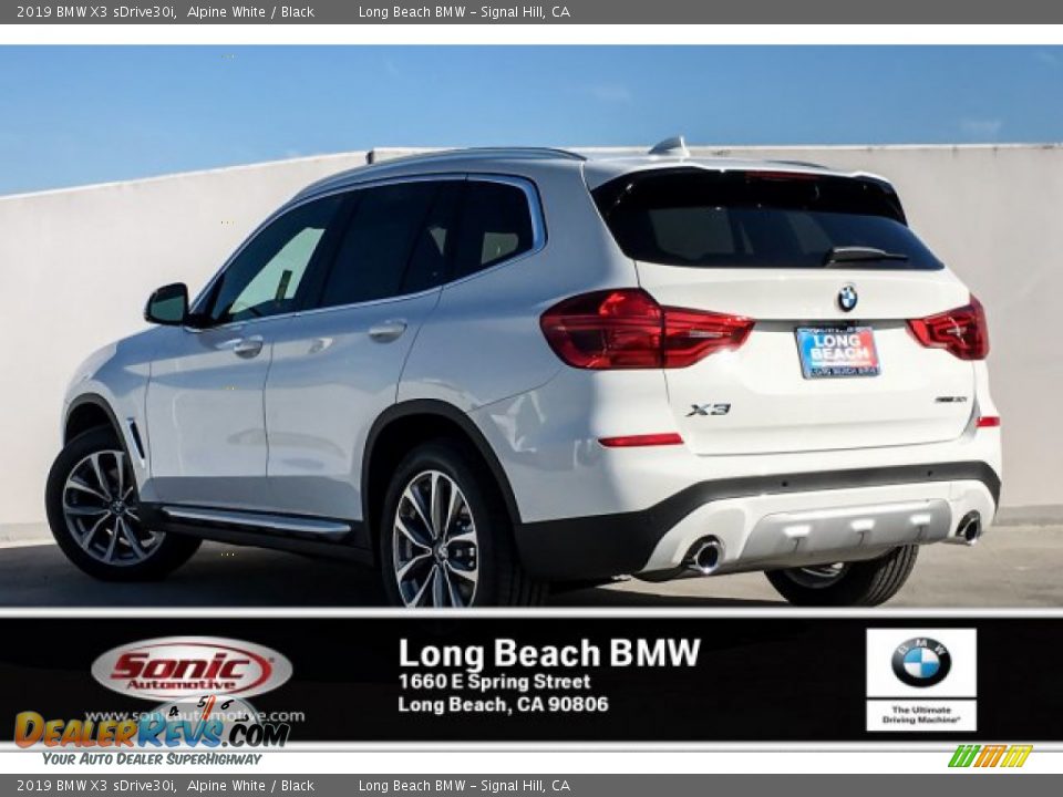 2019 BMW X3 sDrive30i Alpine White / Black Photo #2
