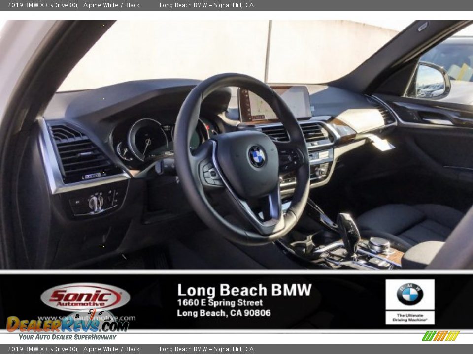 2019 BMW X3 sDrive30i Alpine White / Black Photo #4