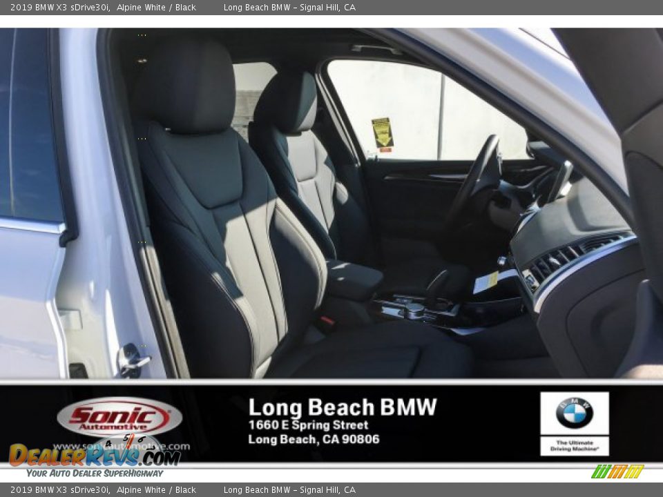 2019 BMW X3 sDrive30i Alpine White / Black Photo #5