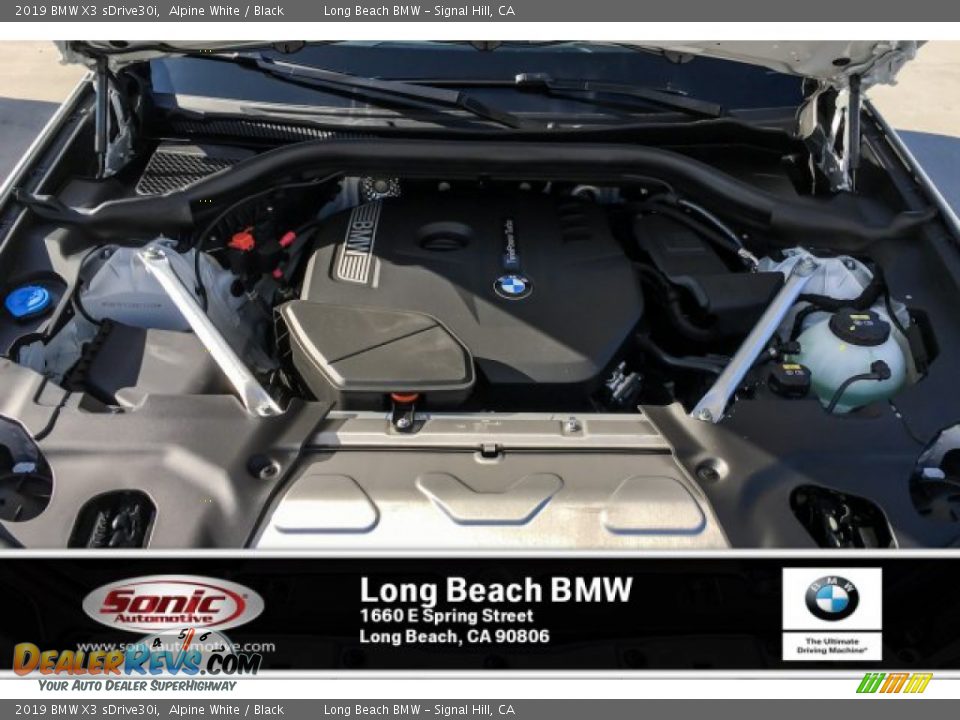 2019 BMW X3 sDrive30i Alpine White / Black Photo #8