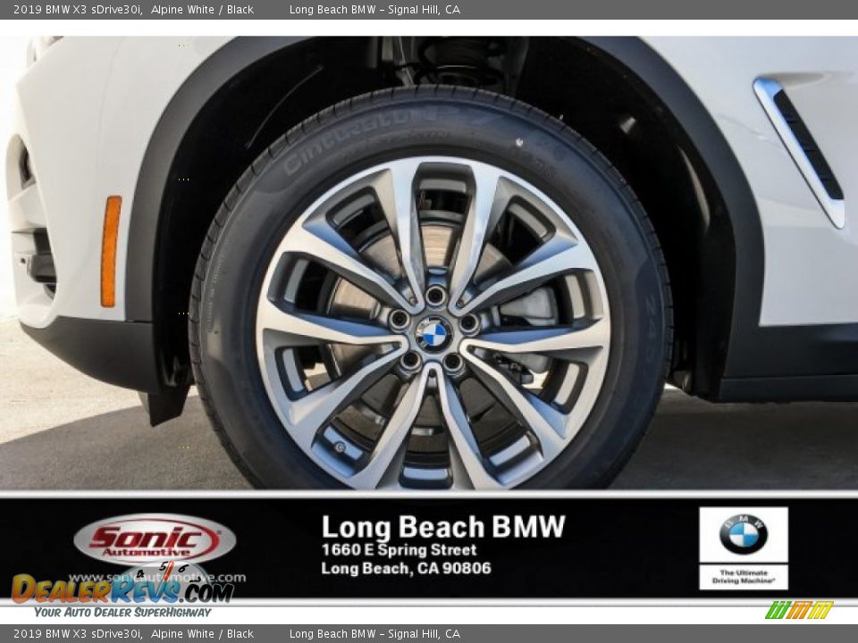 2019 BMW X3 sDrive30i Alpine White / Black Photo #9