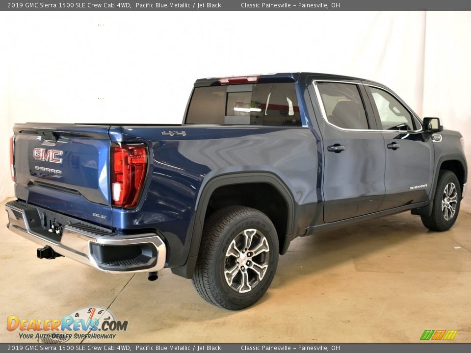 2019 GMC Sierra 1500 SLE Crew Cab 4WD Pacific Blue Metallic / Jet Black Photo #2