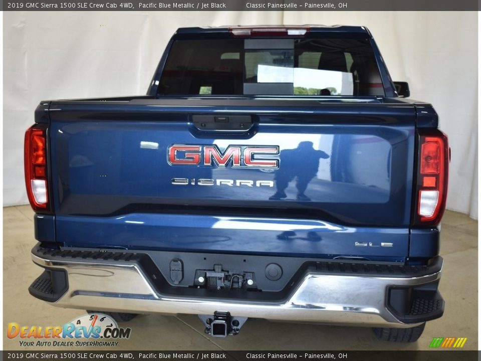 2019 GMC Sierra 1500 SLE Crew Cab 4WD Pacific Blue Metallic / Jet Black Photo #3