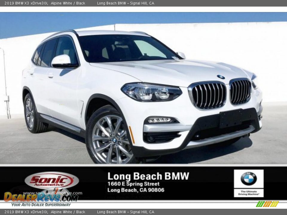 2019 BMW X3 xDrive30i Alpine White / Black Photo #1