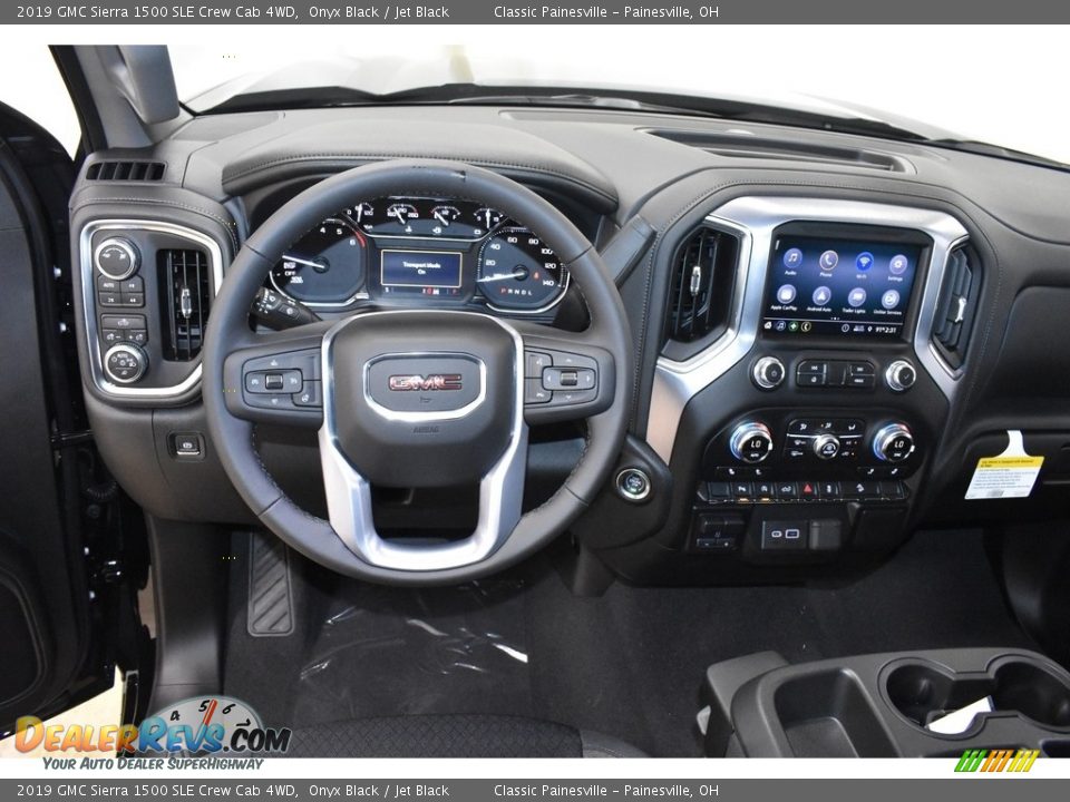 2019 GMC Sierra 1500 SLE Crew Cab 4WD Onyx Black / Jet Black Photo #8