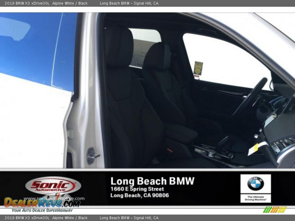 2019 BMW X3 xDrive30i Alpine White / Black Photo #7