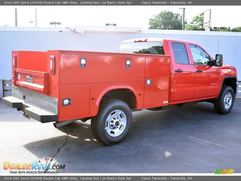 2019 GMC Sierra 2500HD Double Cab 4WD Utility Cardinal Red / Jet Black/­Dark Ash Photo #2