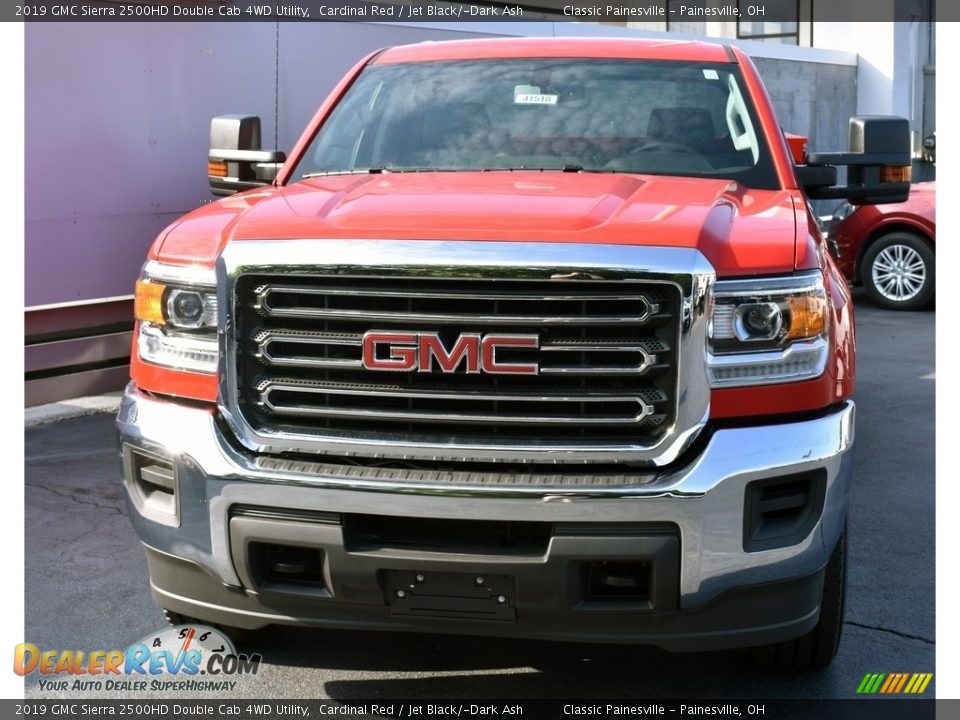 2019 GMC Sierra 2500HD Double Cab 4WD Utility Cardinal Red / Jet Black/­Dark Ash Photo #4