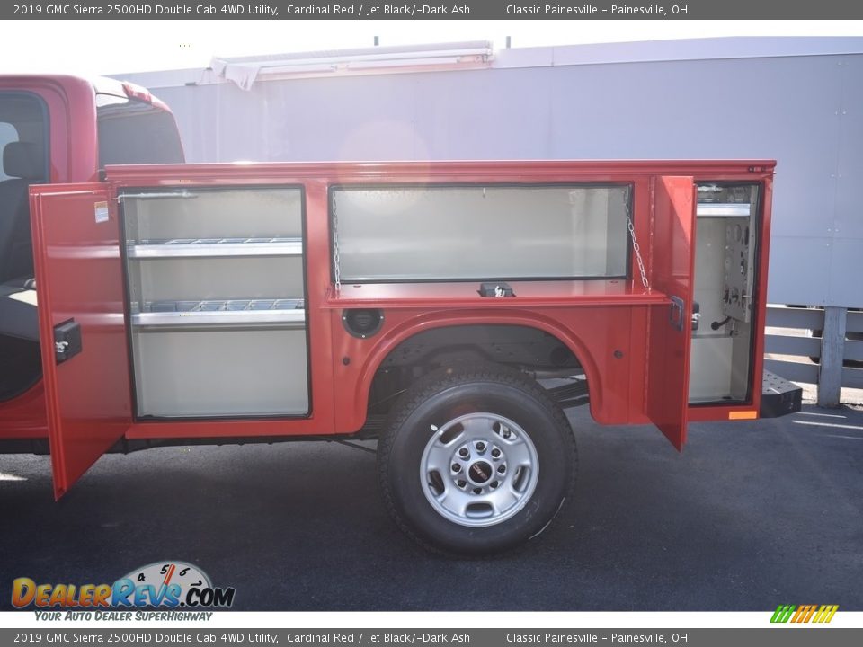 2019 GMC Sierra 2500HD Double Cab 4WD Utility Cardinal Red / Jet Black/­Dark Ash Photo #8