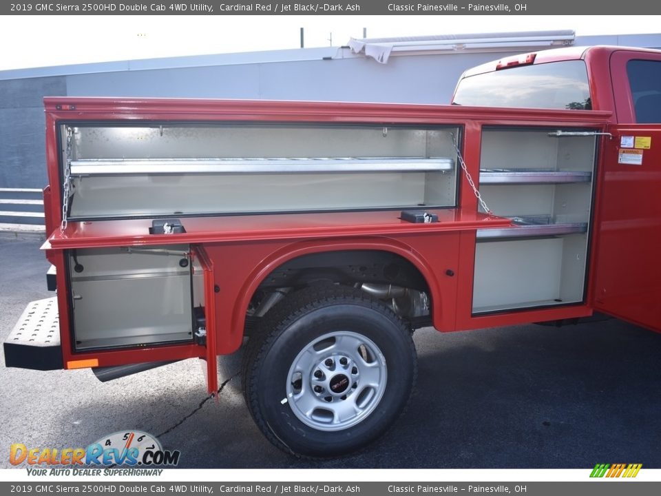 2019 GMC Sierra 2500HD Double Cab 4WD Utility Cardinal Red / Jet Black/­Dark Ash Photo #9