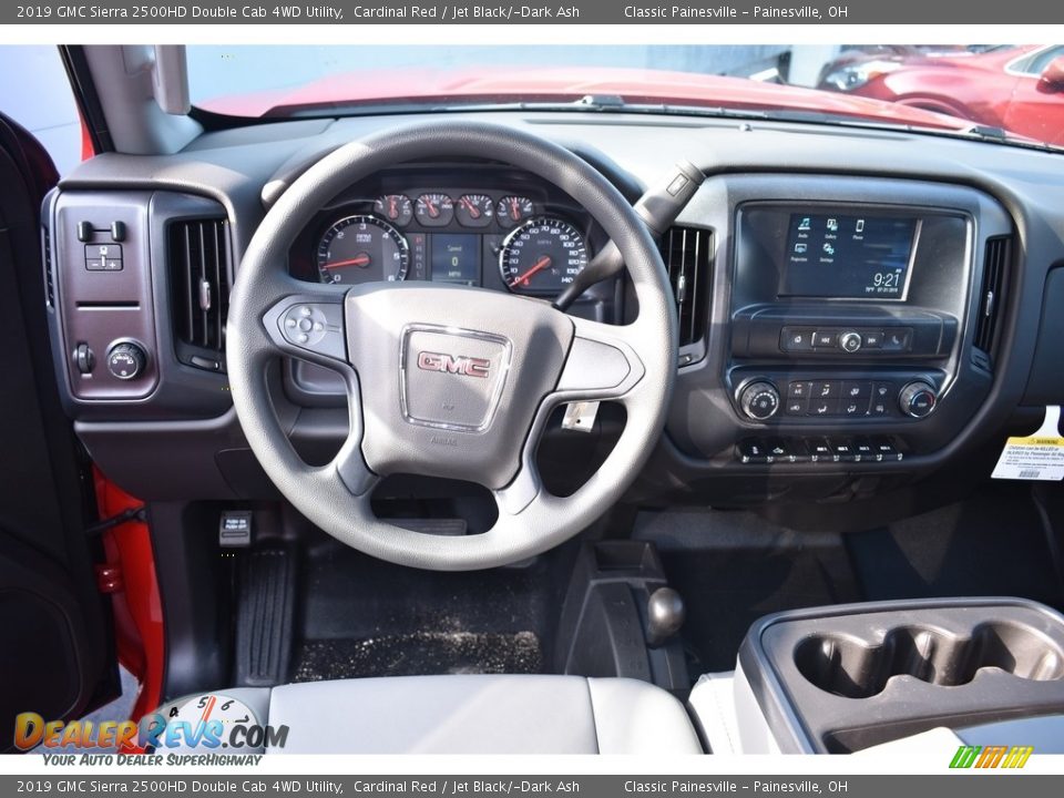 2019 GMC Sierra 2500HD Double Cab 4WD Utility Cardinal Red / Jet Black/­Dark Ash Photo #12