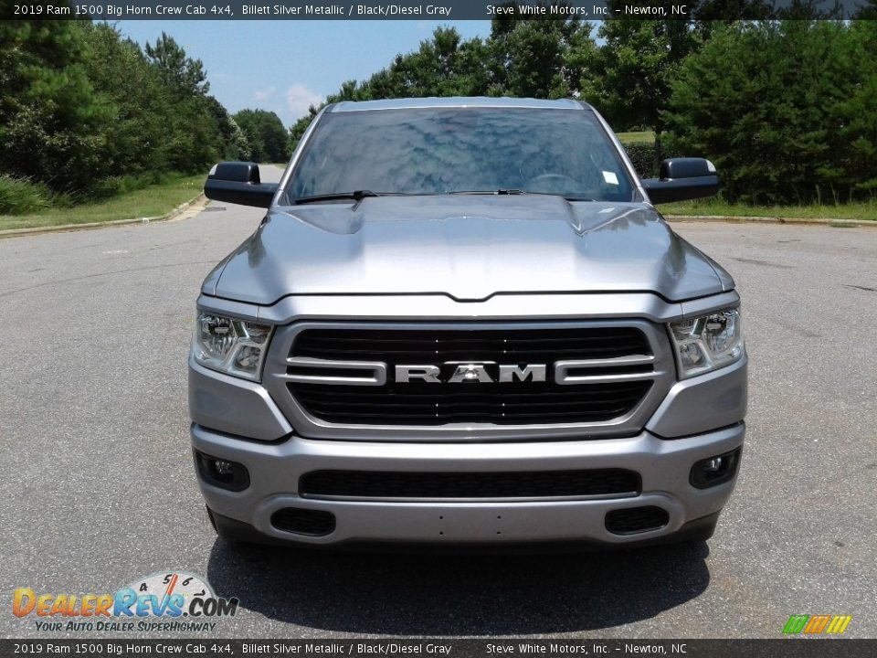 2019 Ram 1500 Big Horn Crew Cab 4x4 Billett Silver Metallic / Black/Diesel Gray Photo #3