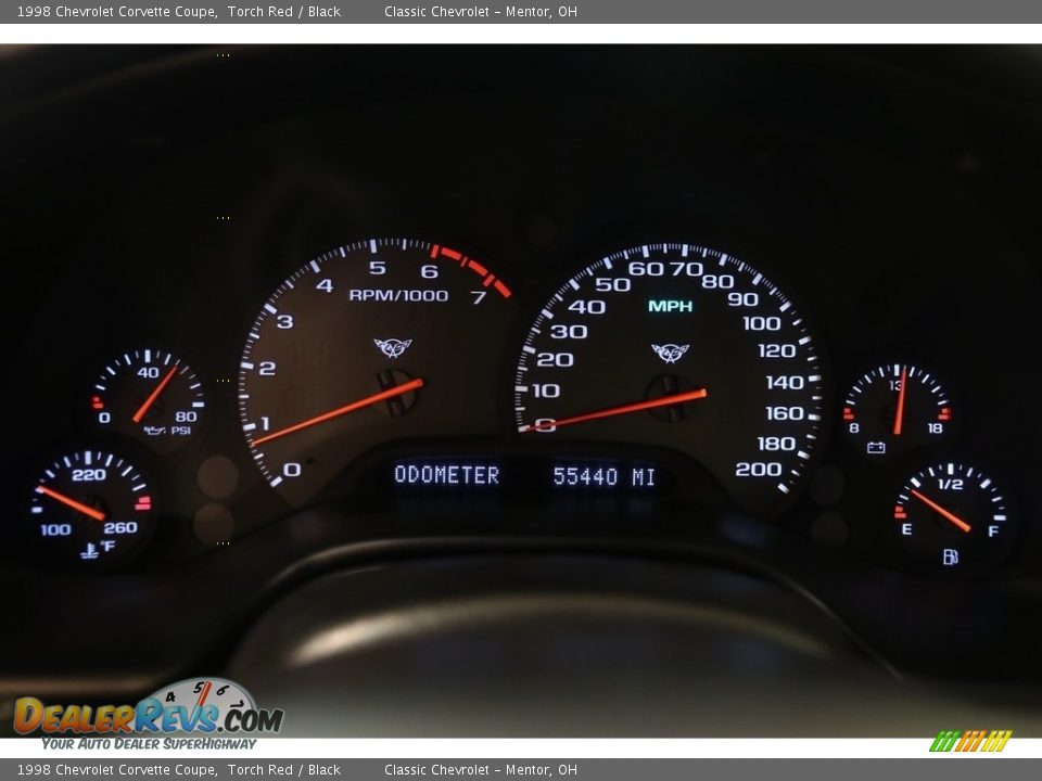 1998 Chevrolet Corvette Coupe Torch Red / Black Photo #8