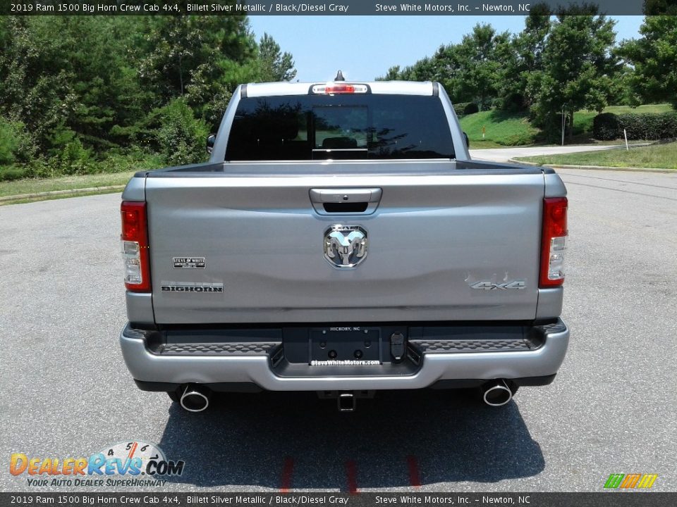 2019 Ram 1500 Big Horn Crew Cab 4x4 Billett Silver Metallic / Black/Diesel Gray Photo #7