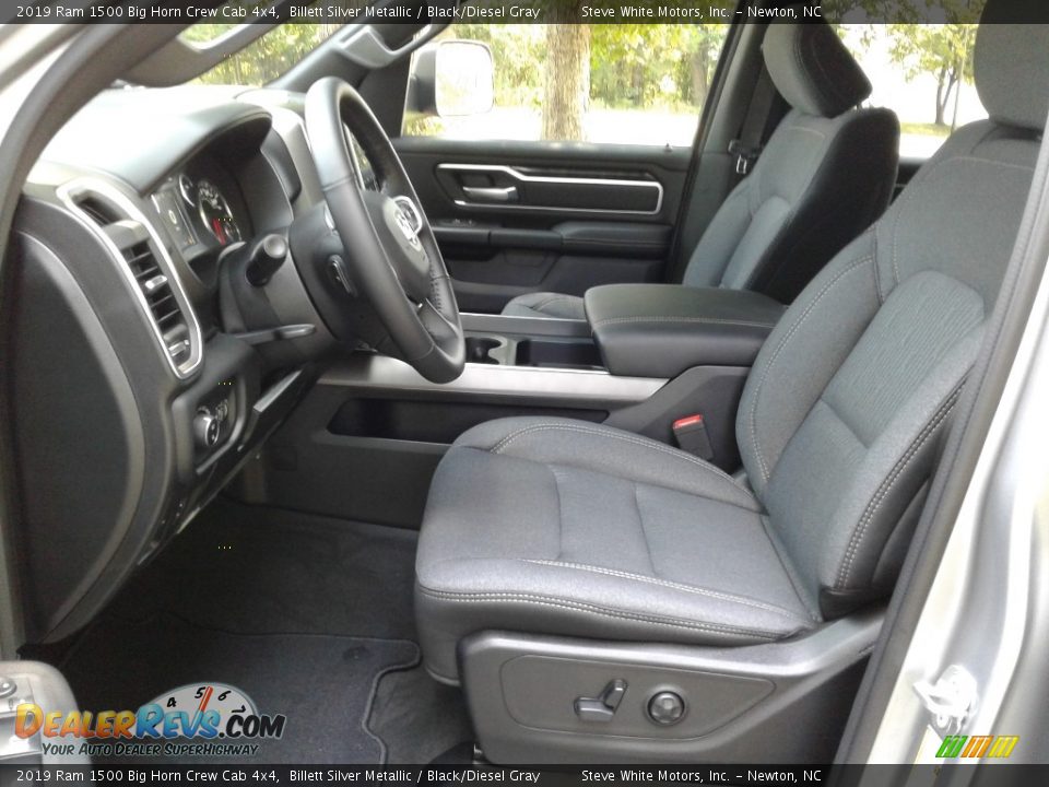 2019 Ram 1500 Big Horn Crew Cab 4x4 Billett Silver Metallic / Black/Diesel Gray Photo #11