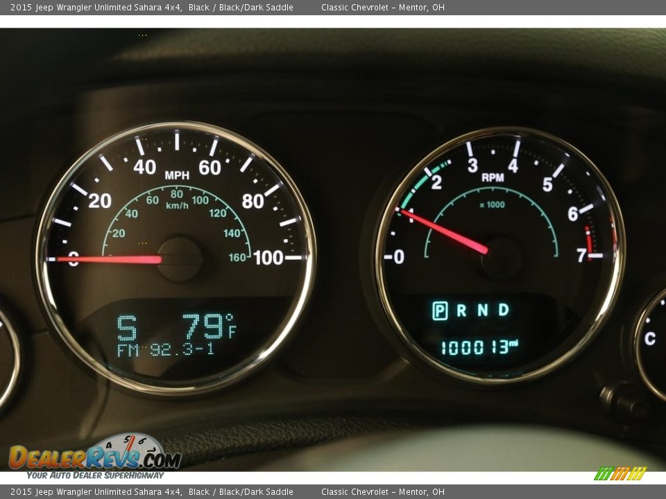 2015 Jeep Wrangler Unlimited Sahara 4x4 Black / Black/Dark Saddle Photo #8