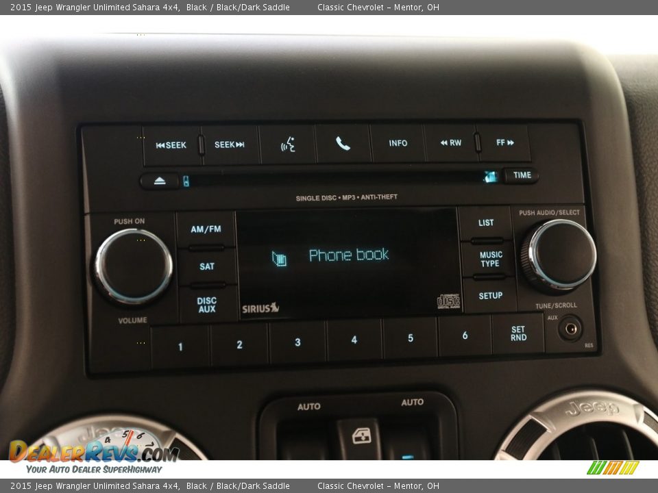 2015 Jeep Wrangler Unlimited Sahara 4x4 Black / Black/Dark Saddle Photo #10