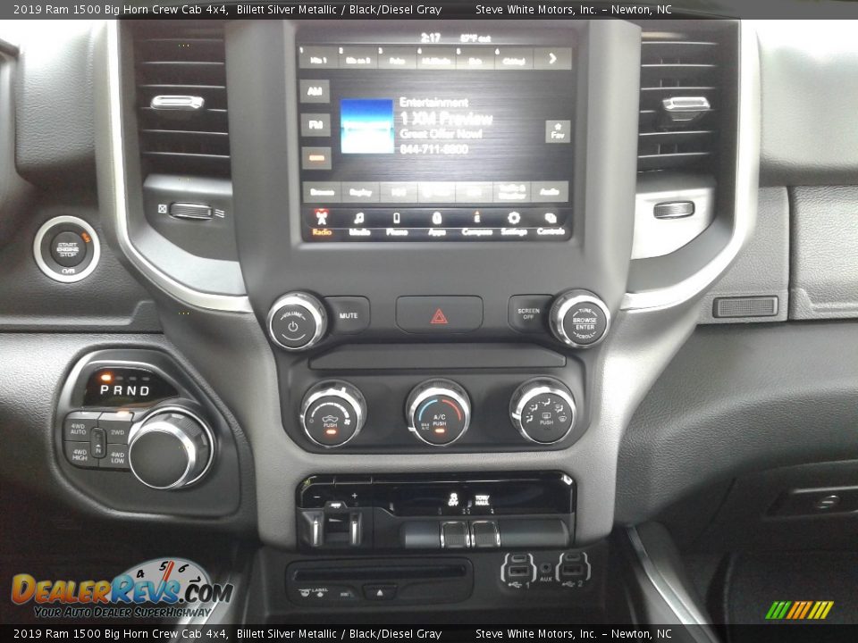 2019 Ram 1500 Big Horn Crew Cab 4x4 Billett Silver Metallic / Black/Diesel Gray Photo #22