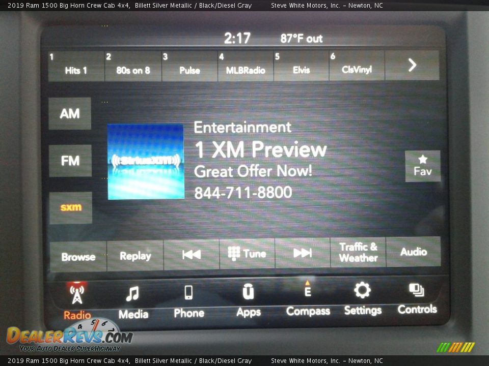 2019 Ram 1500 Big Horn Crew Cab 4x4 Billett Silver Metallic / Black/Diesel Gray Photo #23