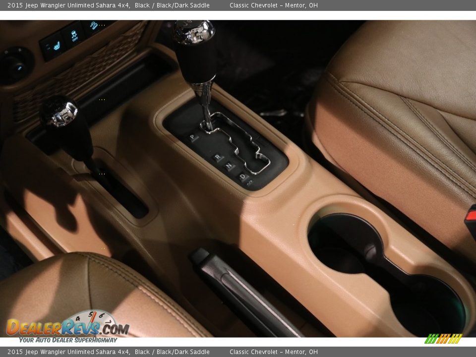 2015 Jeep Wrangler Unlimited Sahara 4x4 Black / Black/Dark Saddle Photo #12