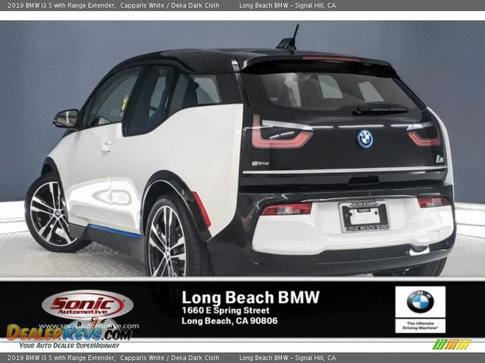 2019 BMW i3 S with Range Extender Capparis White / Deka Dark Cloth Photo #2