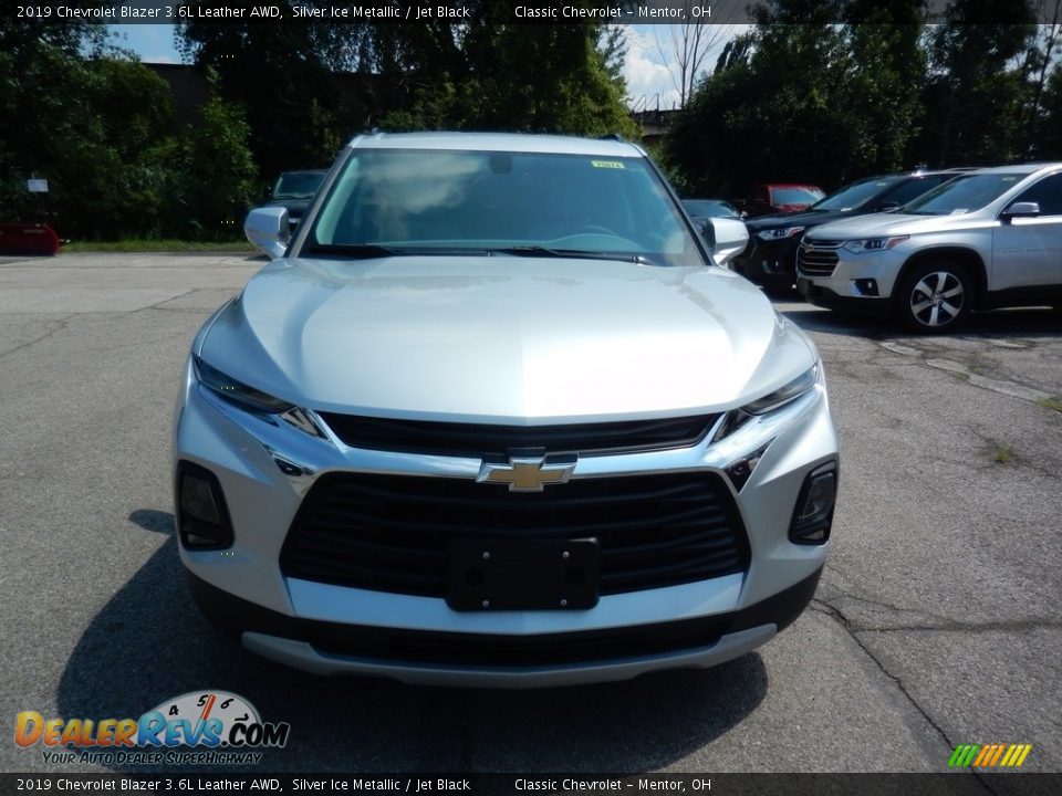 2019 Chevrolet Blazer 3.6L Leather AWD Silver Ice Metallic / Jet Black Photo #2