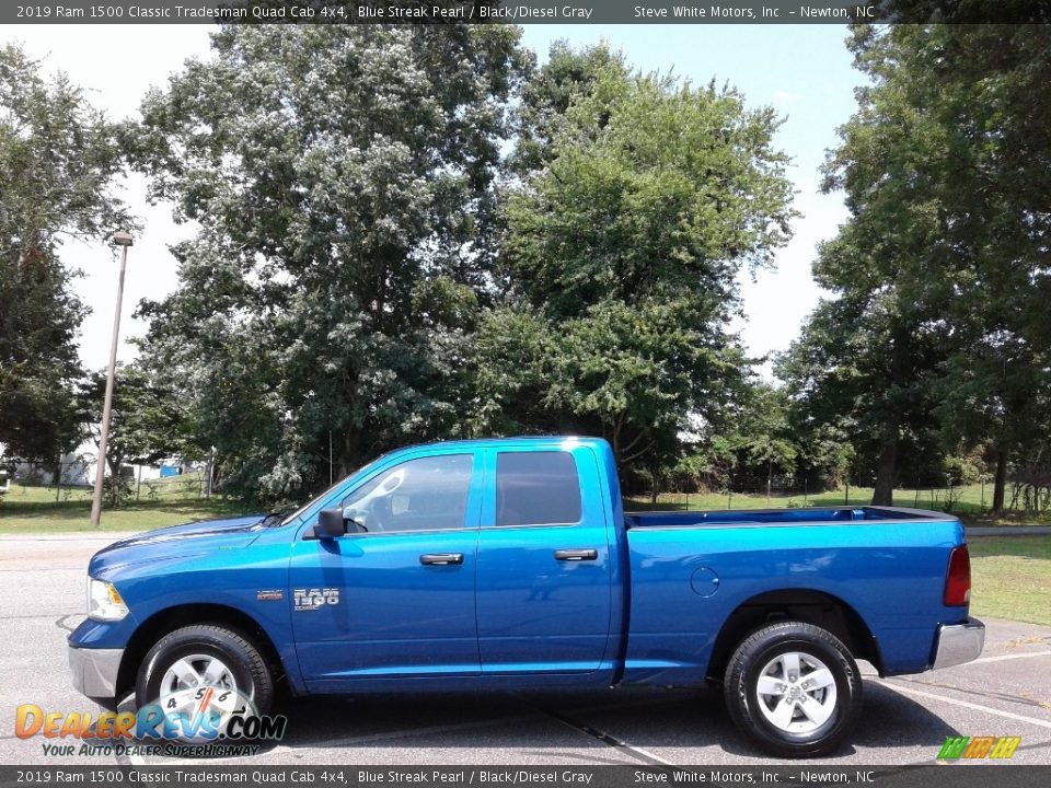 2019 Ram 1500 Classic Tradesman Quad Cab 4x4 Blue Streak Pearl / Black/Diesel Gray Photo #1