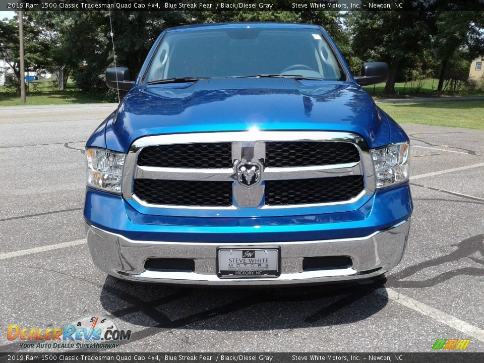 2019 Ram 1500 Classic Tradesman Quad Cab 4x4 Blue Streak Pearl / Black/Diesel Gray Photo #3
