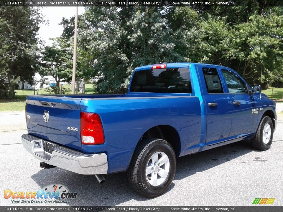 2019 Ram 1500 Classic Tradesman Quad Cab 4x4 Blue Streak Pearl / Black/Diesel Gray Photo #6