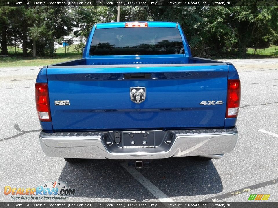 2019 Ram 1500 Classic Tradesman Quad Cab 4x4 Blue Streak Pearl / Black/Diesel Gray Photo #7
