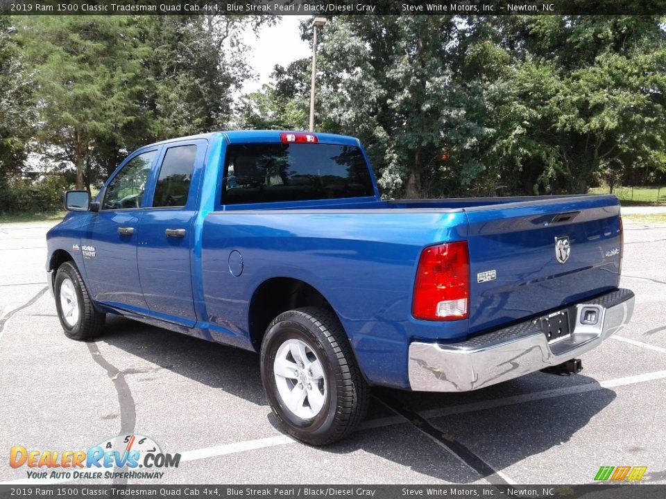 2019 Ram 1500 Classic Tradesman Quad Cab 4x4 Blue Streak Pearl / Black/Diesel Gray Photo #8