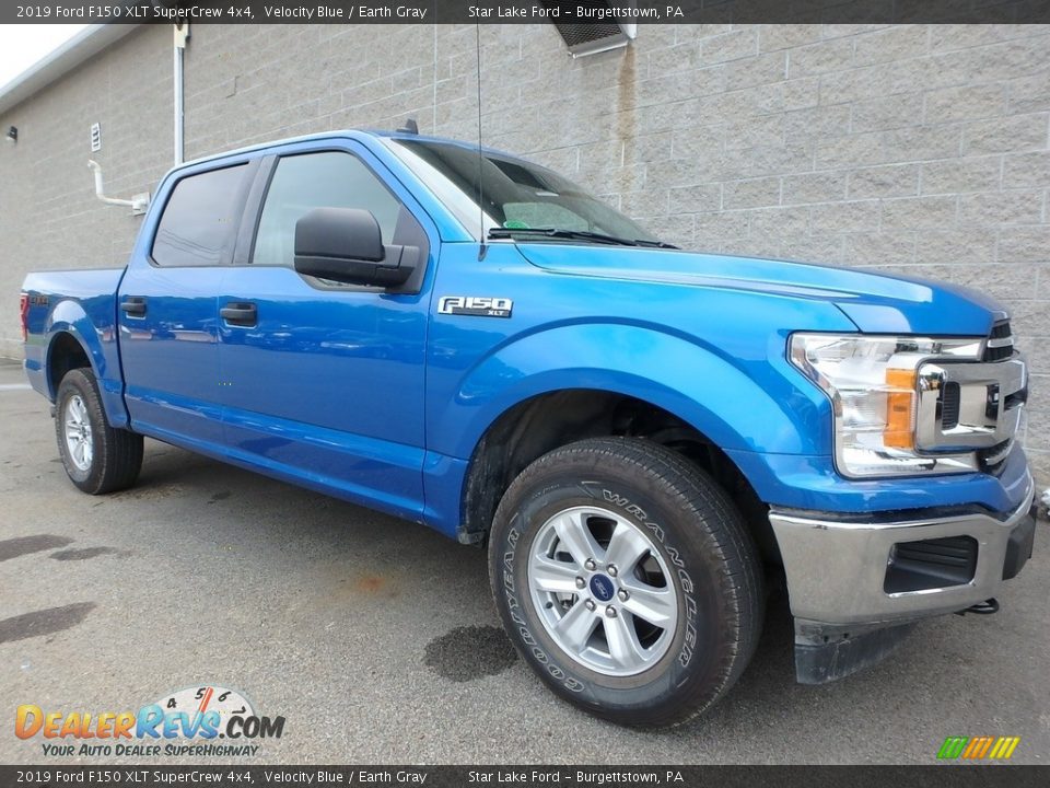 2019 Ford F150 XLT SuperCrew 4x4 Velocity Blue / Earth Gray Photo #1