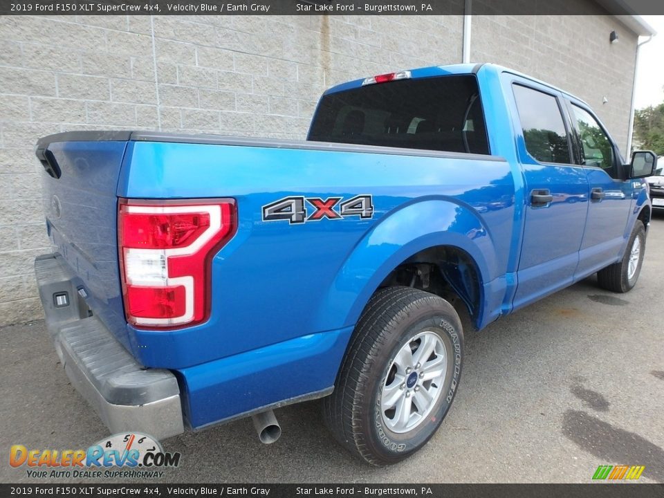 2019 Ford F150 XLT SuperCrew 4x4 Velocity Blue / Earth Gray Photo #2