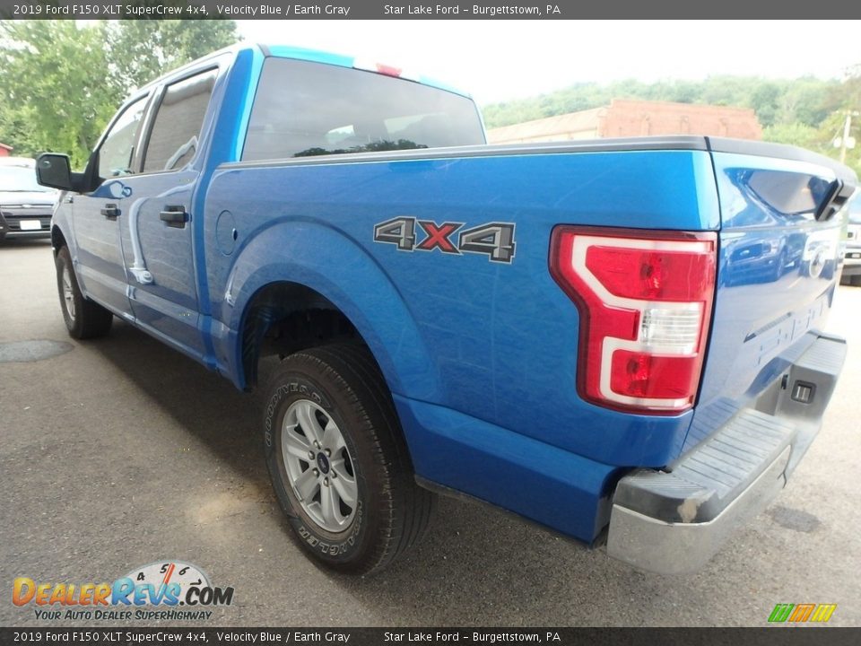 2019 Ford F150 XLT SuperCrew 4x4 Velocity Blue / Earth Gray Photo #4