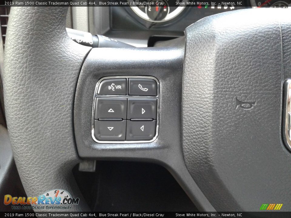 2019 Ram 1500 Classic Tradesman Quad Cab 4x4 Blue Streak Pearl / Black/Diesel Gray Photo #15