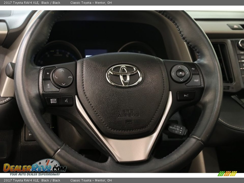 2017 Toyota RAV4 XLE Black / Black Photo #7