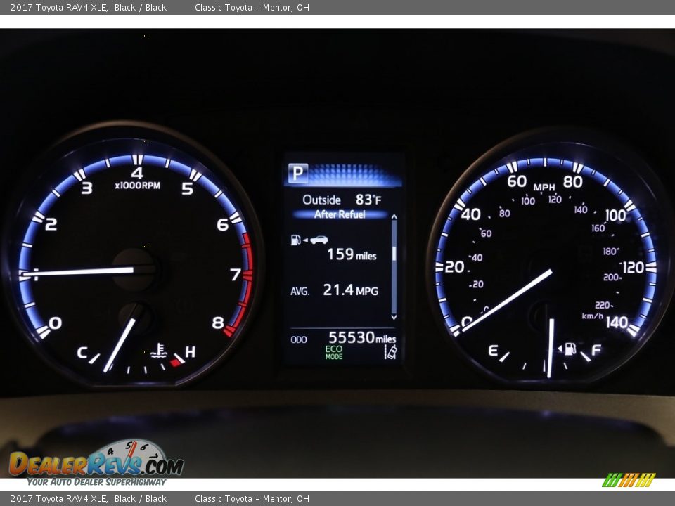 2017 Toyota RAV4 XLE Black / Black Photo #8