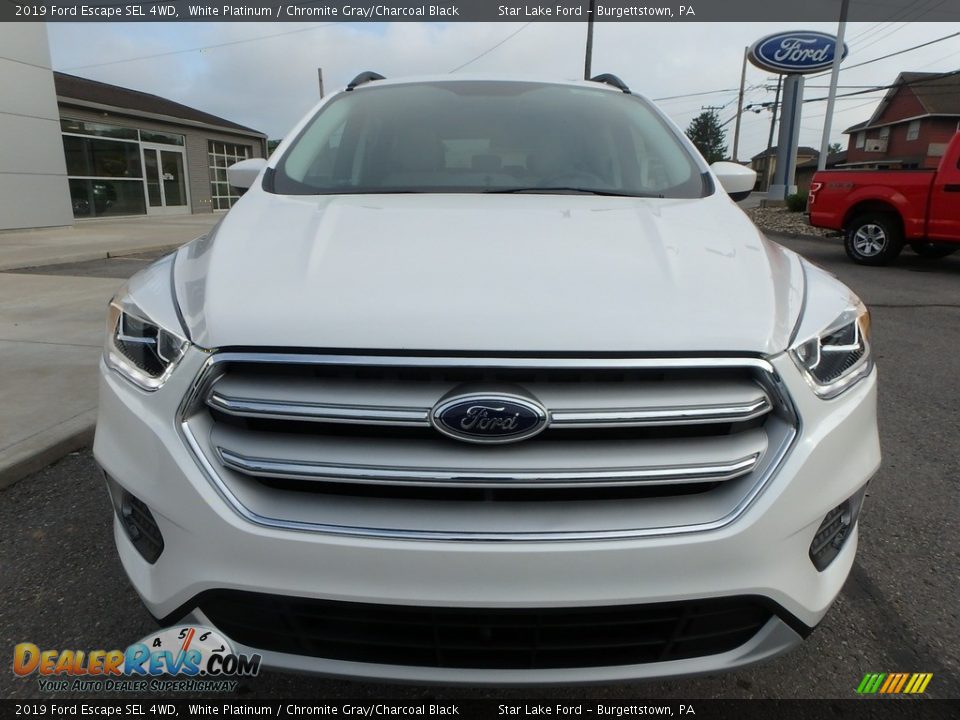 2019 Ford Escape SEL 4WD White Platinum / Chromite Gray/Charcoal Black Photo #2
