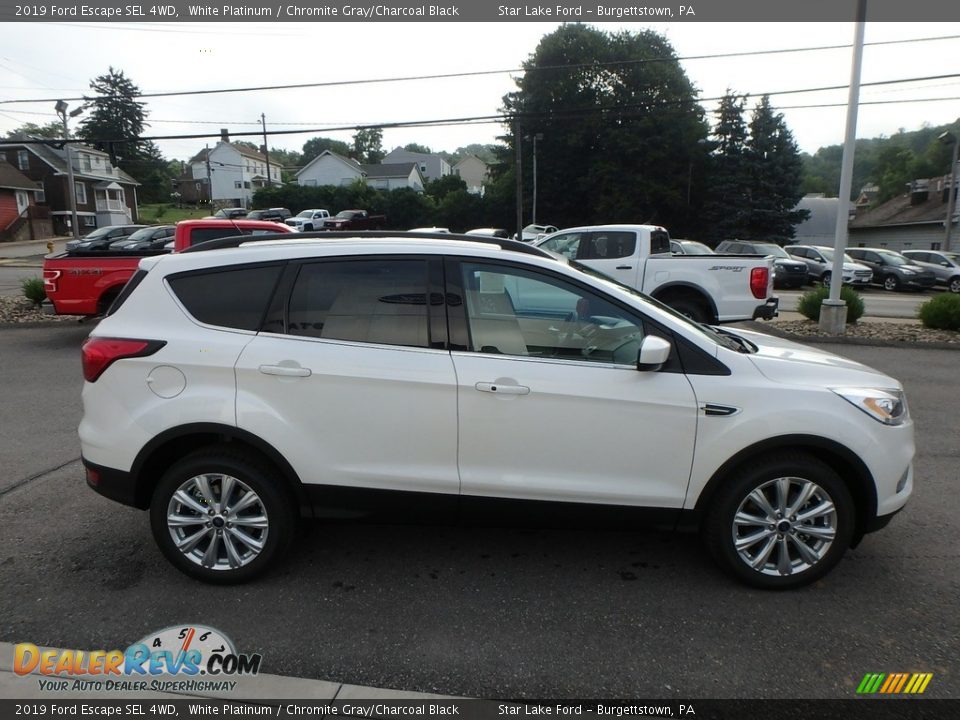 2019 Ford Escape SEL 4WD White Platinum / Chromite Gray/Charcoal Black Photo #4