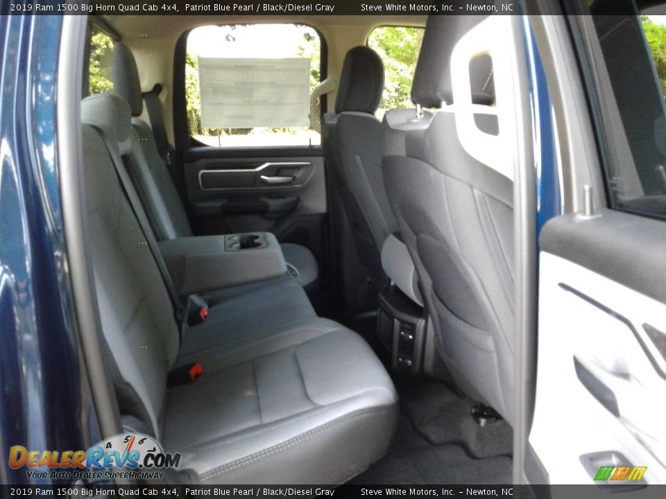 2019 Ram 1500 Big Horn Quad Cab 4x4 Patriot Blue Pearl / Black/Diesel Gray Photo #13