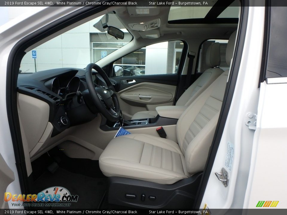 2019 Ford Escape SEL 4WD White Platinum / Chromite Gray/Charcoal Black Photo #11