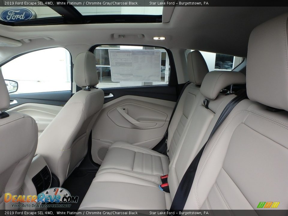 2019 Ford Escape SEL 4WD White Platinum / Chromite Gray/Charcoal Black Photo #12