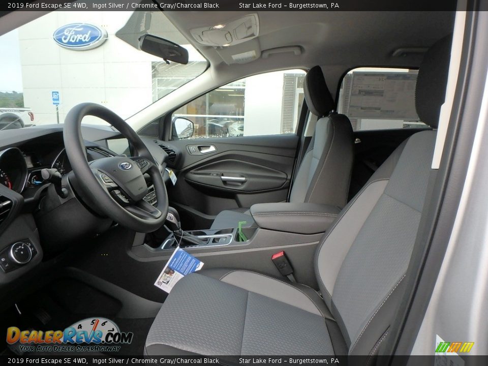 2019 Ford Escape SE 4WD Ingot Silver / Chromite Gray/Charcoal Black Photo #10