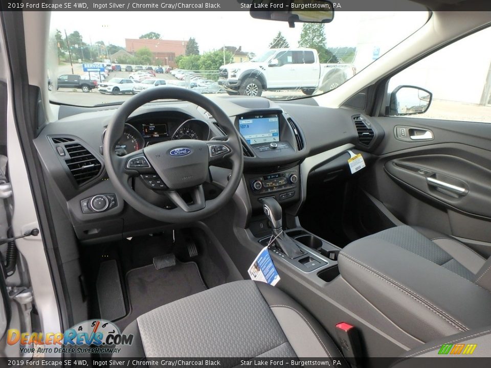 2019 Ford Escape SE 4WD Ingot Silver / Chromite Gray/Charcoal Black Photo #14