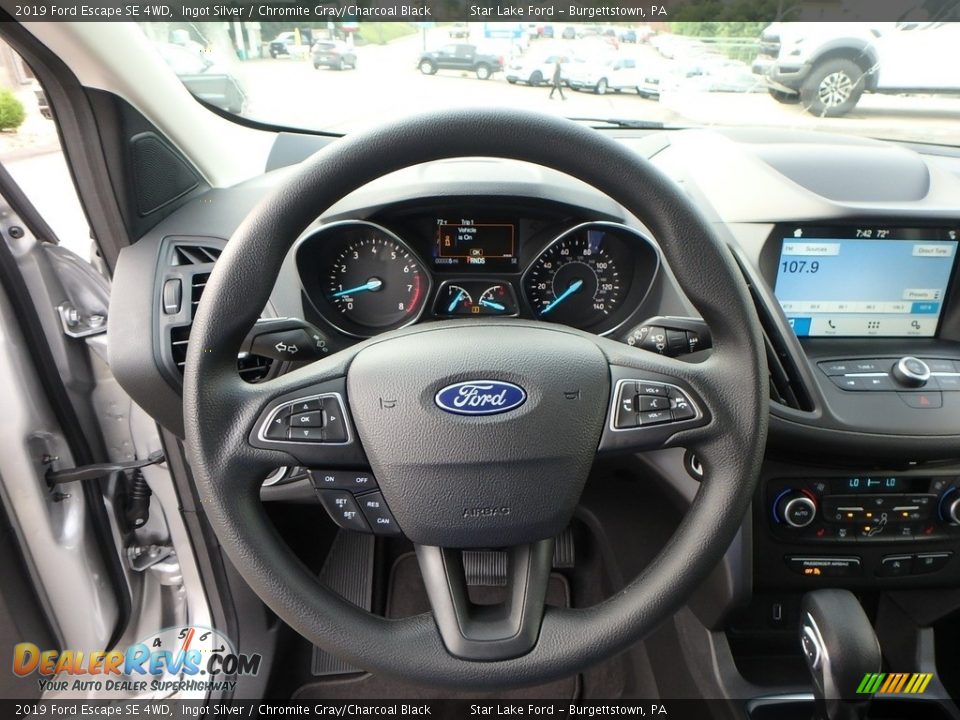 2019 Ford Escape SE 4WD Ingot Silver / Chromite Gray/Charcoal Black Photo #16