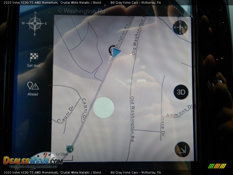 2020 Volvo XC90 T5 AWD Momentum Crystal White Metallic / Blond Photo #13