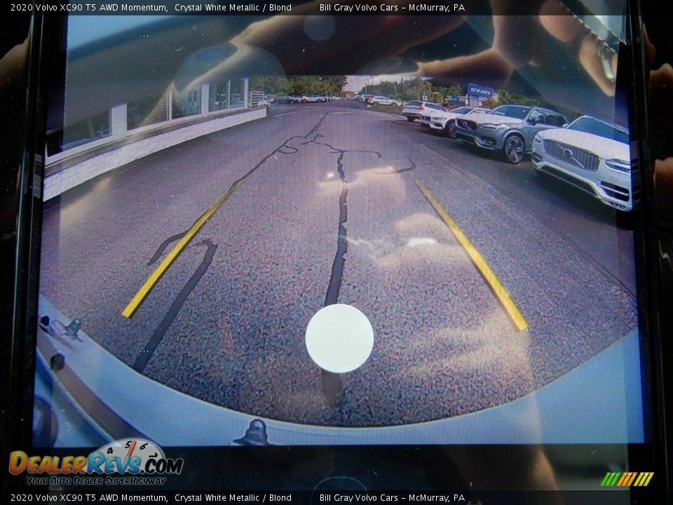 2020 Volvo XC90 T5 AWD Momentum Crystal White Metallic / Blond Photo #14