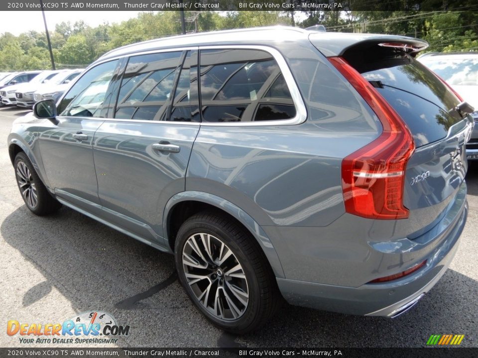 2020 Volvo XC90 T5 AWD Momentum Thunder Gray Metallic / Charcoal Photo #4