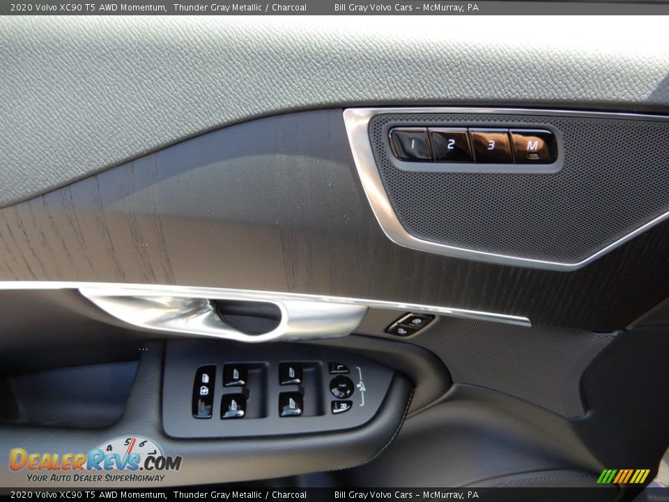2020 Volvo XC90 T5 AWD Momentum Thunder Gray Metallic / Charcoal Photo #10