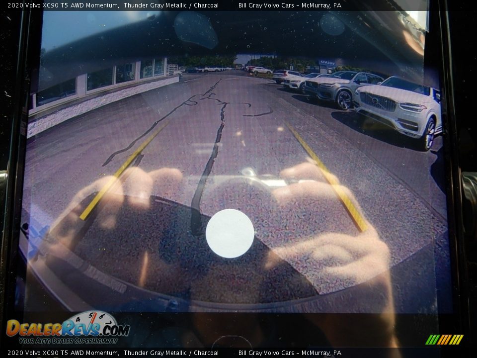 2020 Volvo XC90 T5 AWD Momentum Thunder Gray Metallic / Charcoal Photo #14